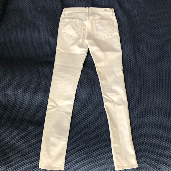 7 for All Mankind Roxanne White Skinny Jeans - Picture 2 of 7